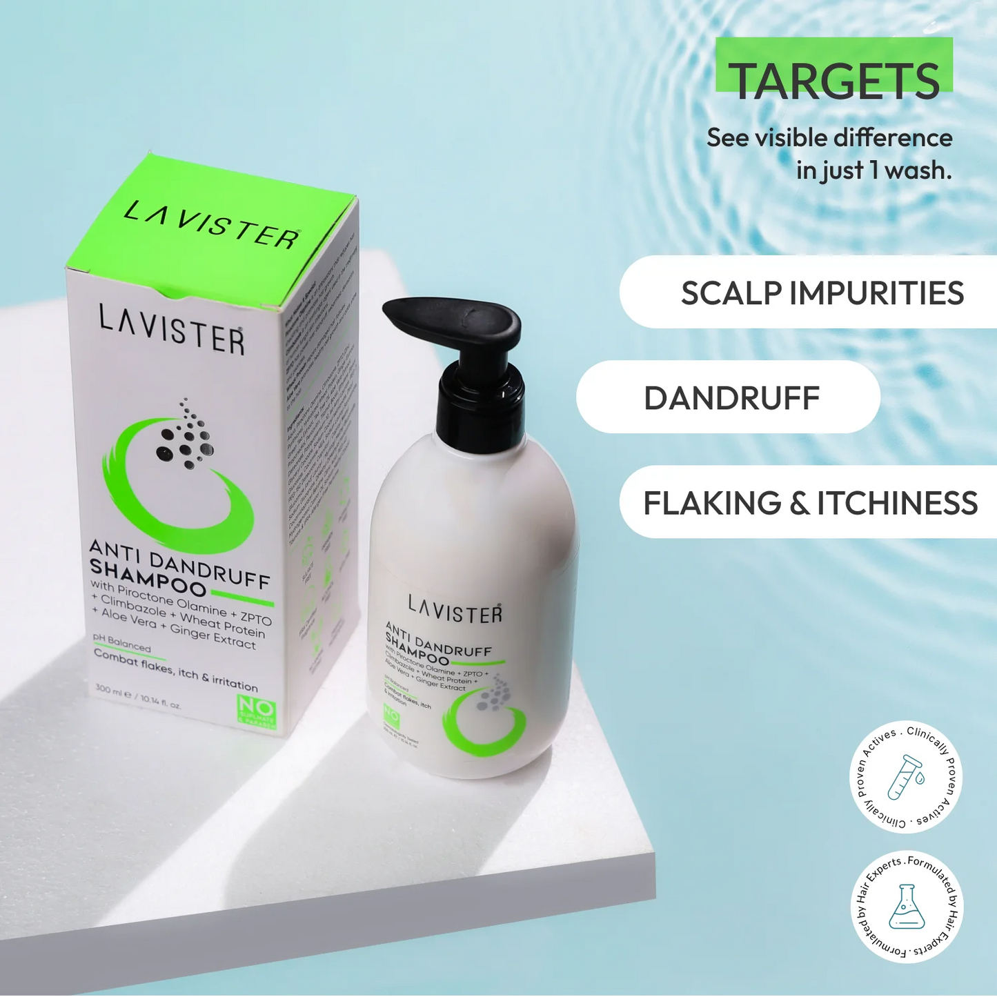 Anti Dandruff Shampoo by Lavister for Flake-Free Hair – Shop Now for Scalp Care