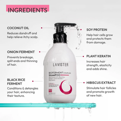 Bioferment Complex Shampoo by Lavister for Hydrated and Shiny Hair - Shop Now for Fresh Hair