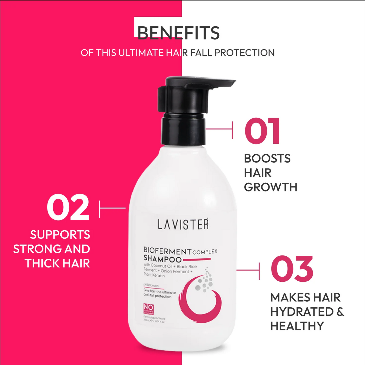 Hydrating Bioferment Complex Shampoo by Lavister – Shop Now for Strong, Smooth Hair